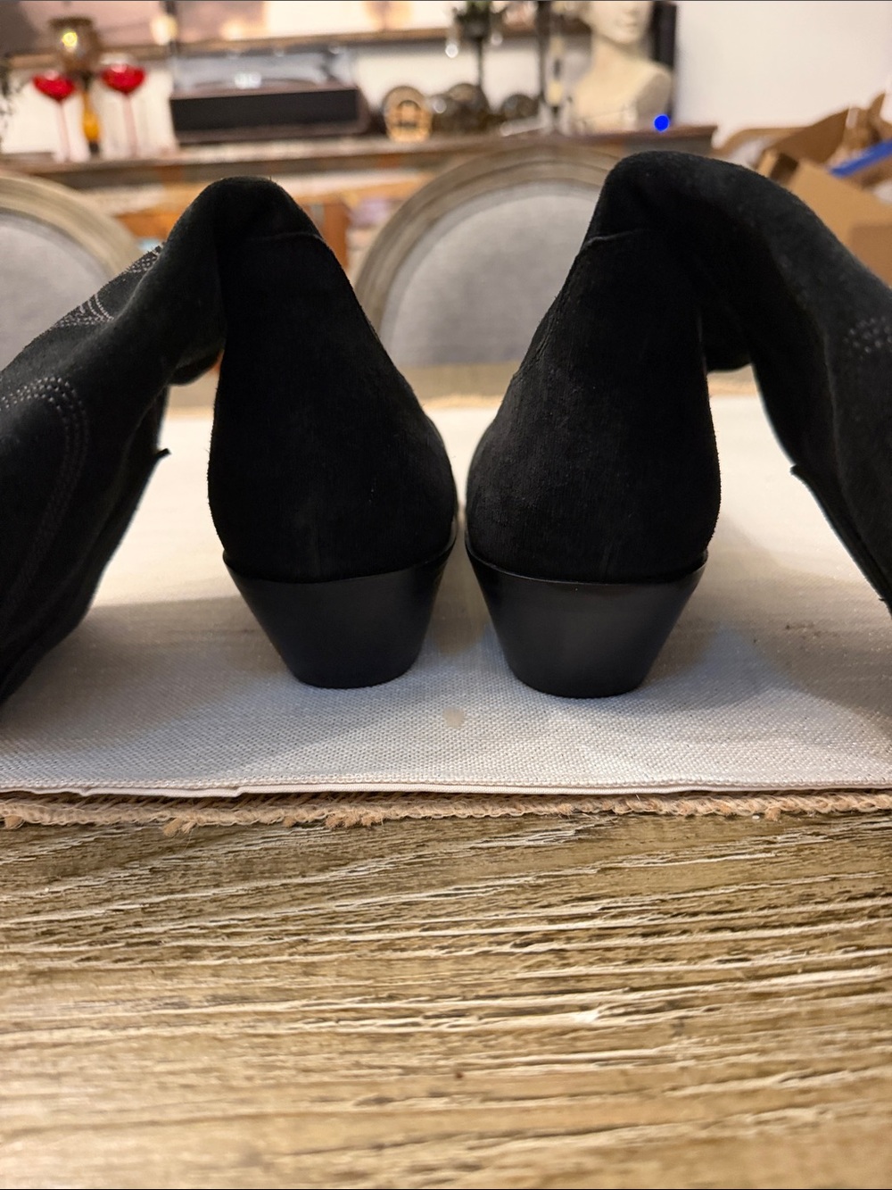 👢Rebecca Minkoff Kaiegan Black Suede Western Boots - Picture 9 of 9